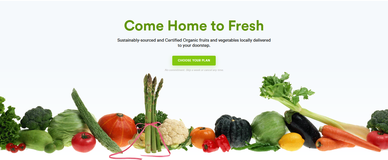 organic fruit and veg delivery